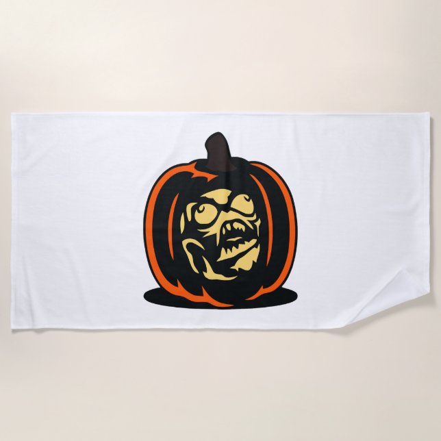 Pumpkin Halloween                                  Beach Towel (Front)