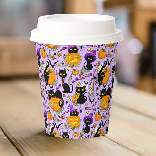 Pumpkin halloween Candy Black Cats Paper Cups