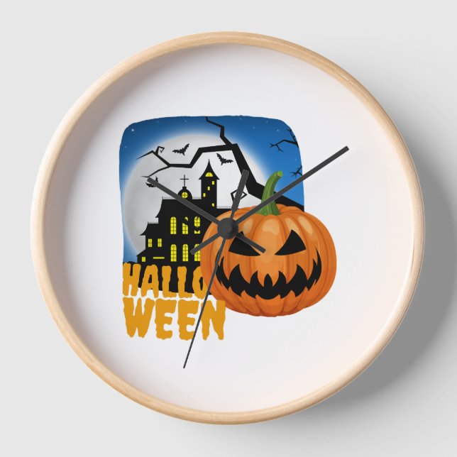 Pumpkin Halloween                                  Clock (Front)