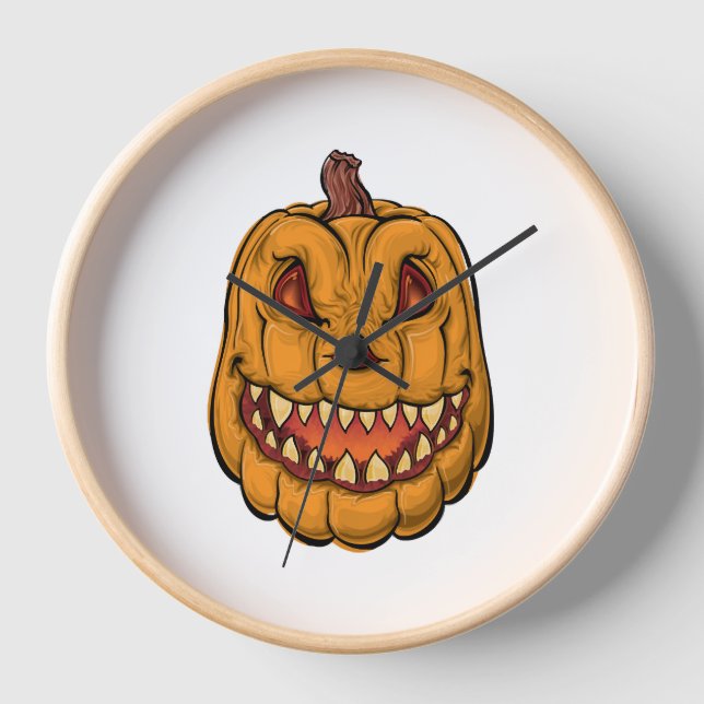 Pumpkin Halloween                           Clock (Front)