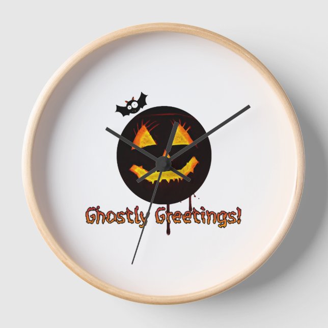 Pumpkin Halloween             Clock (Front)