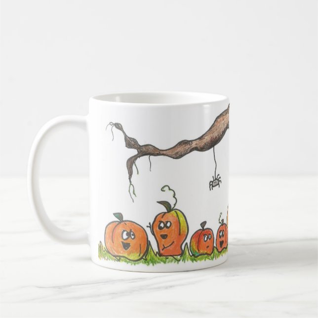 Pumpkin Halloween Coffee Mug (Left)