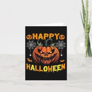 Pumpkin Halloween Costume Men Women Funny Hallowee Card