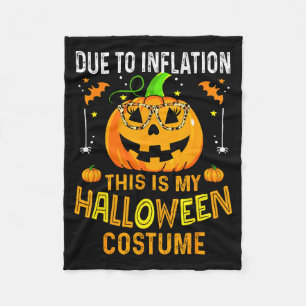 Pumpkin Halloween Costume Men Women Funny Hallowee Fleece Blanket