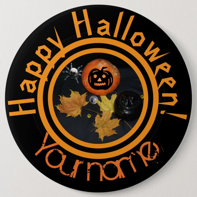 Pumpkin Halloween decor 6 Cm Round Badge (Front)