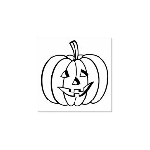 Pumpkin Halloween Decor Custom Rubber Stamp