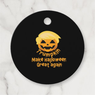 Pumpkin Halloween Design Favour Tags