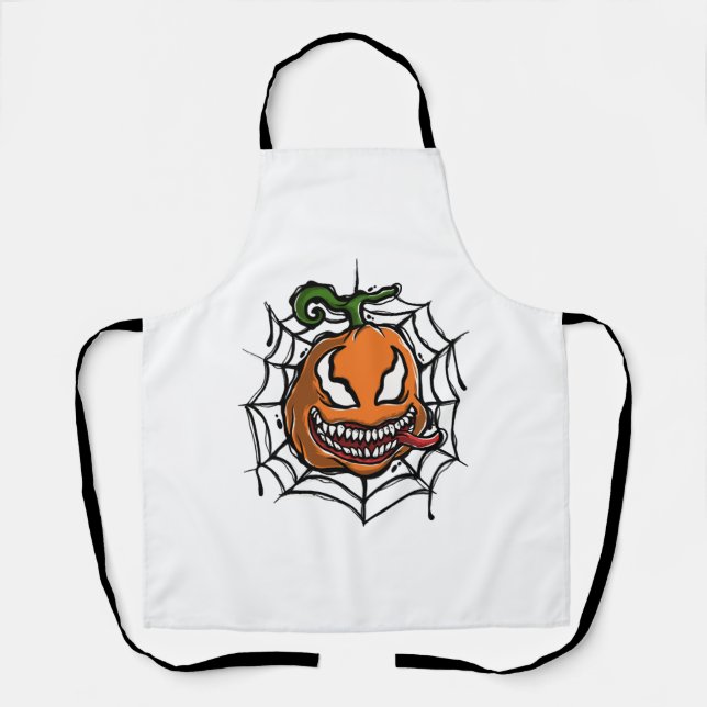 Pumpkin - Halloween Design - Horror Shirt Apron (Front)