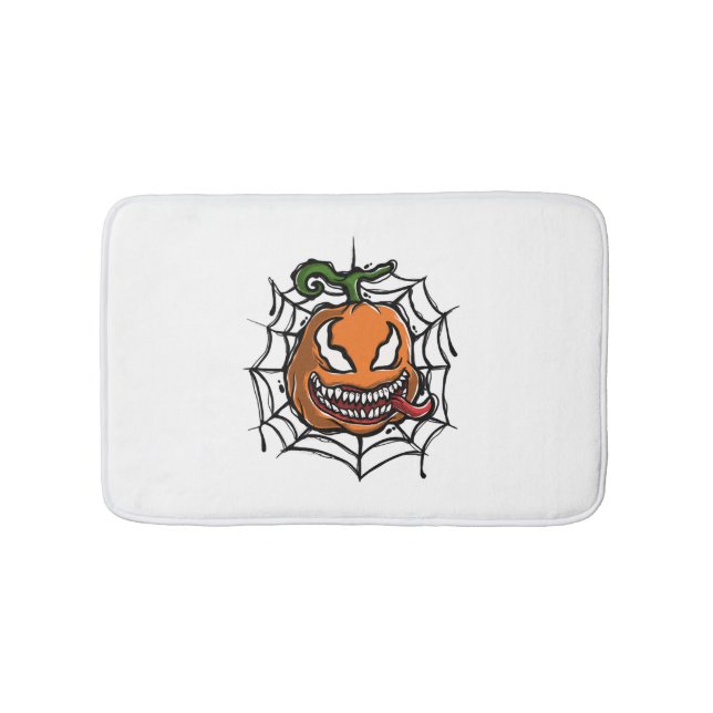 Pumpkin - Halloween Design - Horror Shirt Bath Mat (Front)