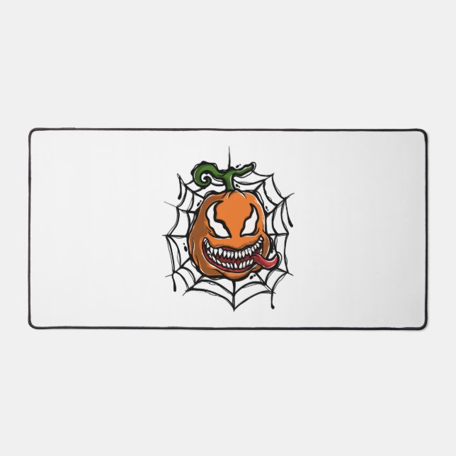 Pumpkin - Halloween Design - Horror Shirt Desk Mat (Front)