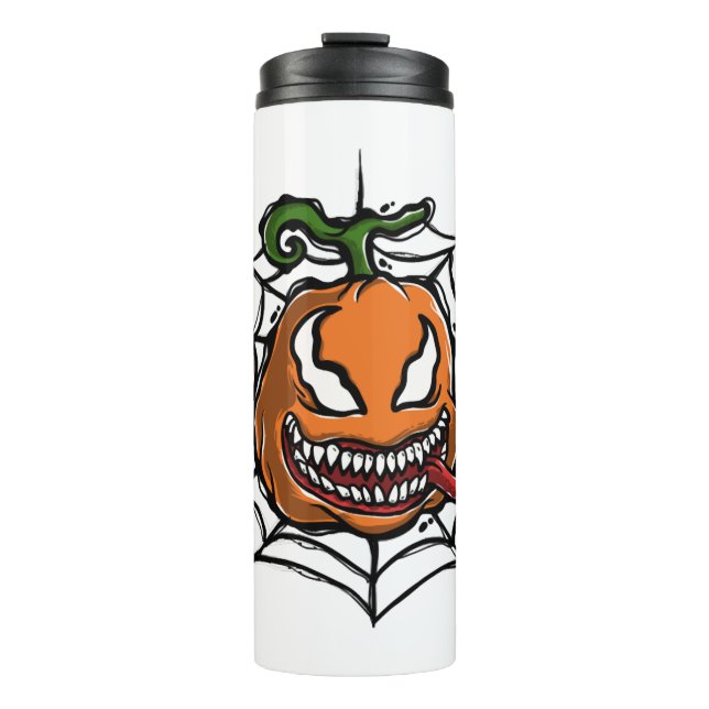 Pumpkin - Halloween Design - Horror Shirt Thermal Tumbler (Front)