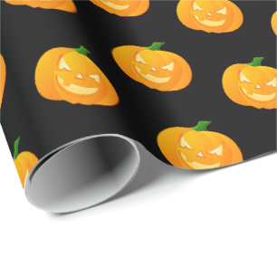 Pumpkin Halloween Gift Wrapping Paper