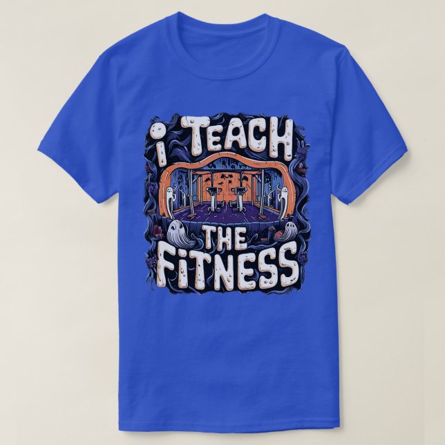 Pumpkin halloween gym funny halloween fitness 1 T-Shirt (Design Front)