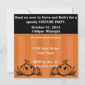 Pumpkin Halloween Invitations