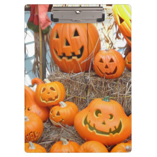 Pumpkin halloween jack o lantern orange pumpkins clipboard