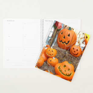 Pumpkin halloween jack o lantern orange pumpkins planner