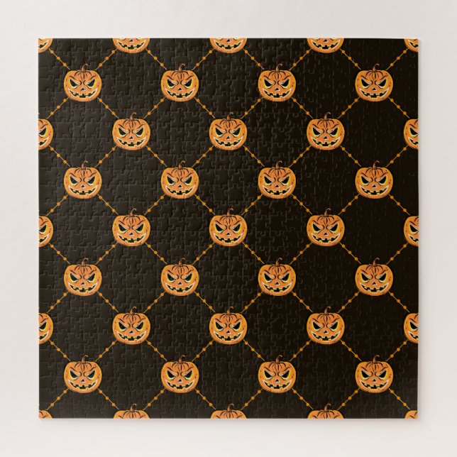 Pumpkin Halloween party theme. Jigsaw Puzzle (Vertical)