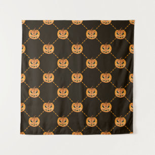 Pumpkin Halloween party theme. Tapestry