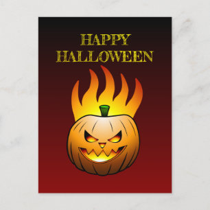 Pumpkin Halloween Postcard