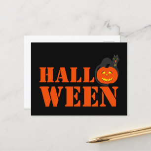 Pumpkin Halloween Postcard