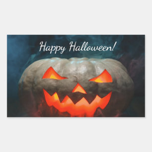 Pumpkin Halloween Rectangular Sticker