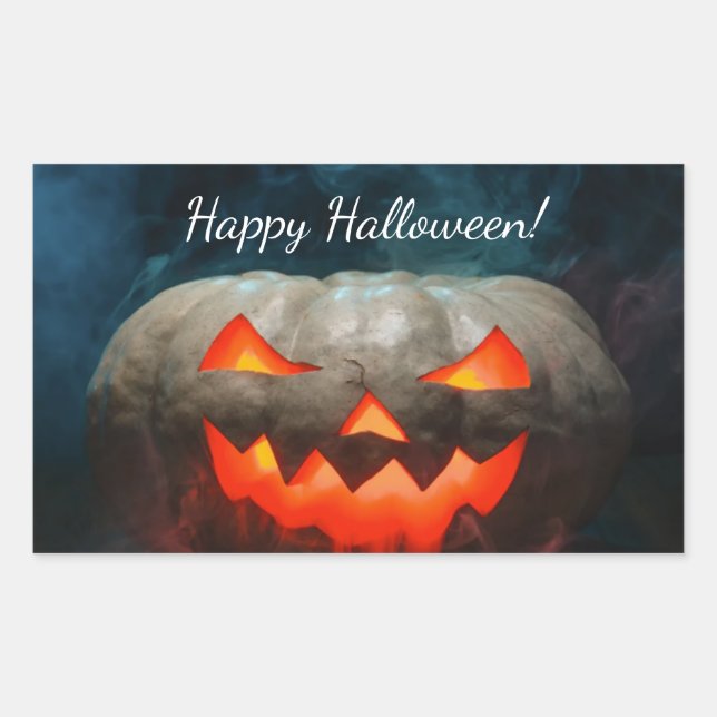 Pumpkin Halloween  Rectangular Sticker (Front)