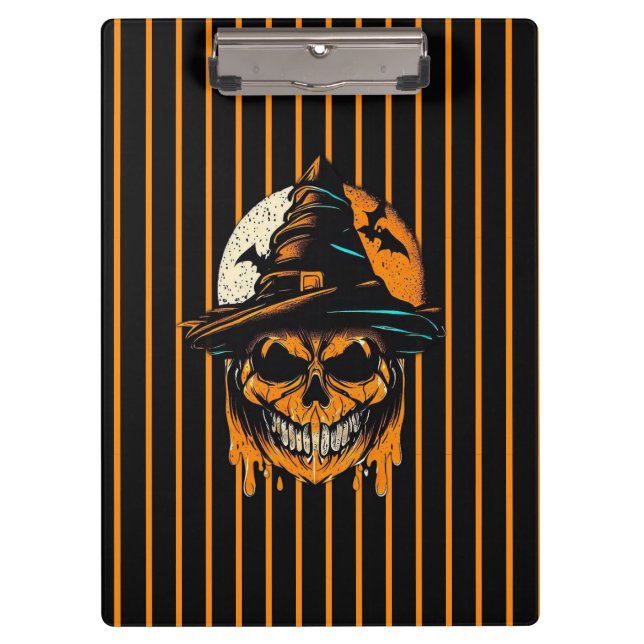 pumpkin/Halloween/skull/spooky  Clipboard (Front)