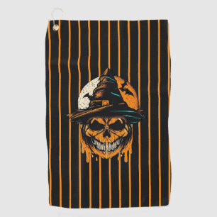 pumpkin/Halloween/skull/spooky Golf Towel