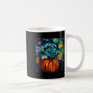 Pumpkin Halloween Starry Night Van Gogh Thanksgivi Coffee Mug