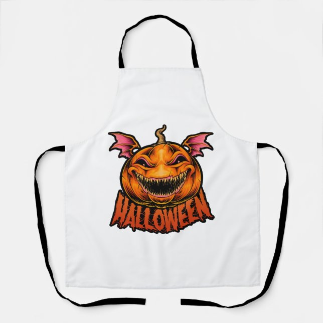pumpkin halloween t shirt halloween apron (Front)