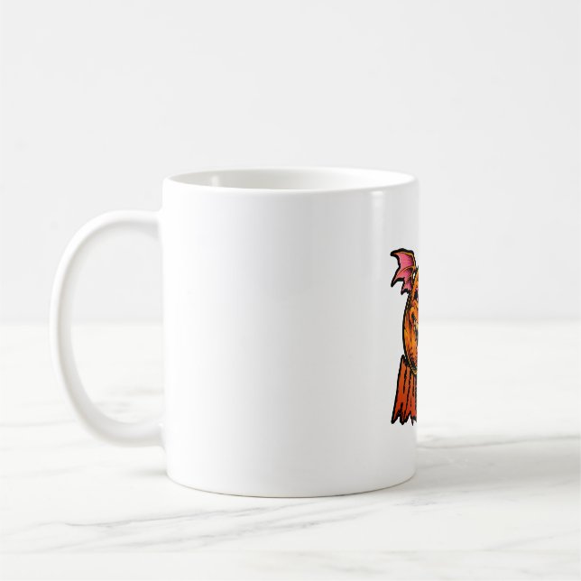 pumpkin halloween t shirt halloween coffee mug (Left)