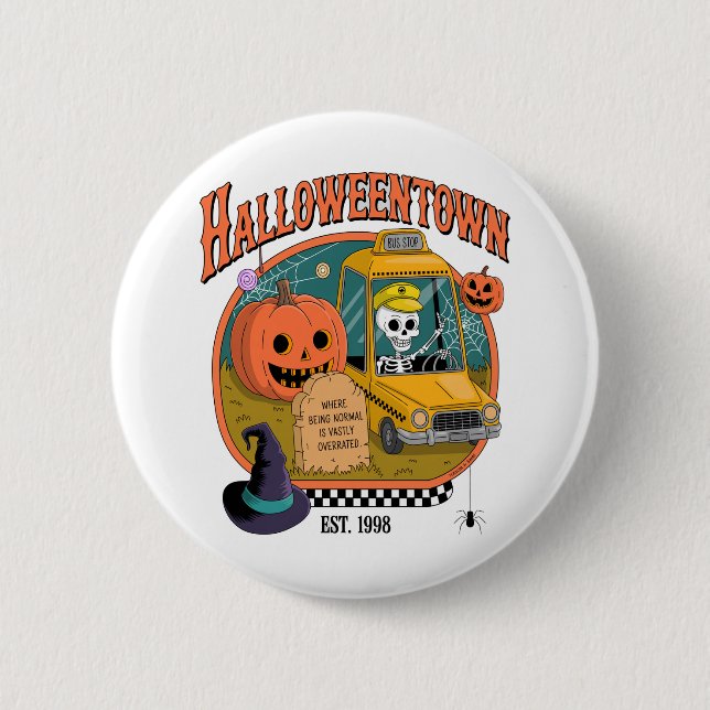 Pumpkin Halloweentown University 6 Cm Round Badge (Front)
