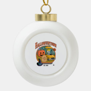 Pumpkin Halloweentown University Ceramic Ball Christmas Ornament