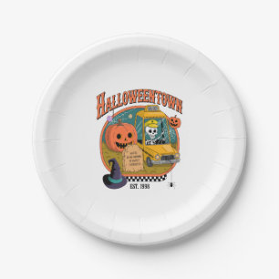 Pumpkin Halloweentown University Paper Plate
