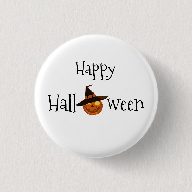  Pumpkin Happy Halloween  3 Cm Round Badge (Front)