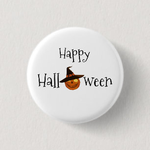 Pumpkin Happy Halloween 3 Cm Round Badge