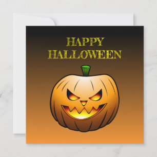 Pumpkin Happy Halloween Card