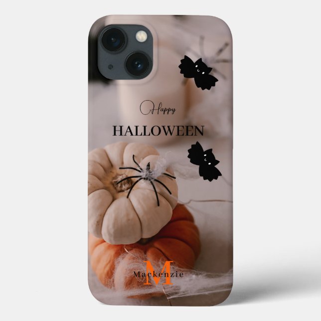 Pumpkin Happy Halloween Custom Apple X|11|12|13|14 Case-Mate iPhone Case (Back)