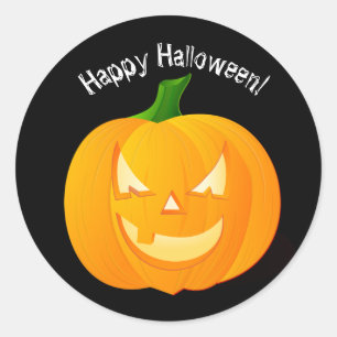 Pumpkin Happy Halloween Envelope Seals