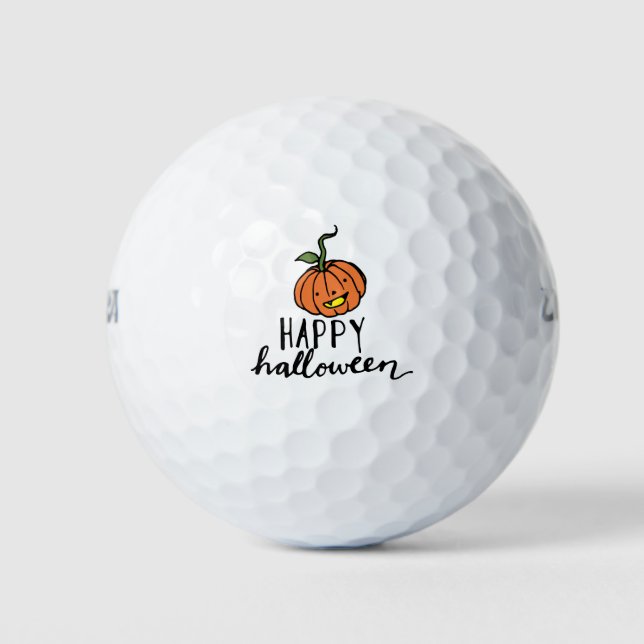 Pumpkin happy  halloween for golfer golf balls (Front)