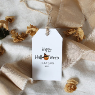  Pumpkin Happy Halloween Personalised  Gift Tags