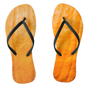 Pumpkin Harvest Adult, Slim Straps Flip Flops