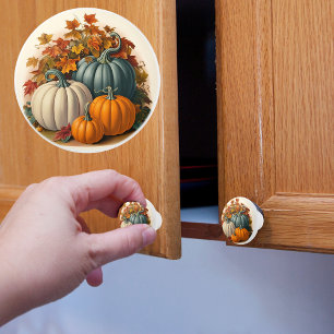 Pumpkin Harvest Ceramic Knob