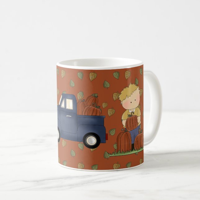 Pumpkin Harvest Coffee Mug (Front Right)