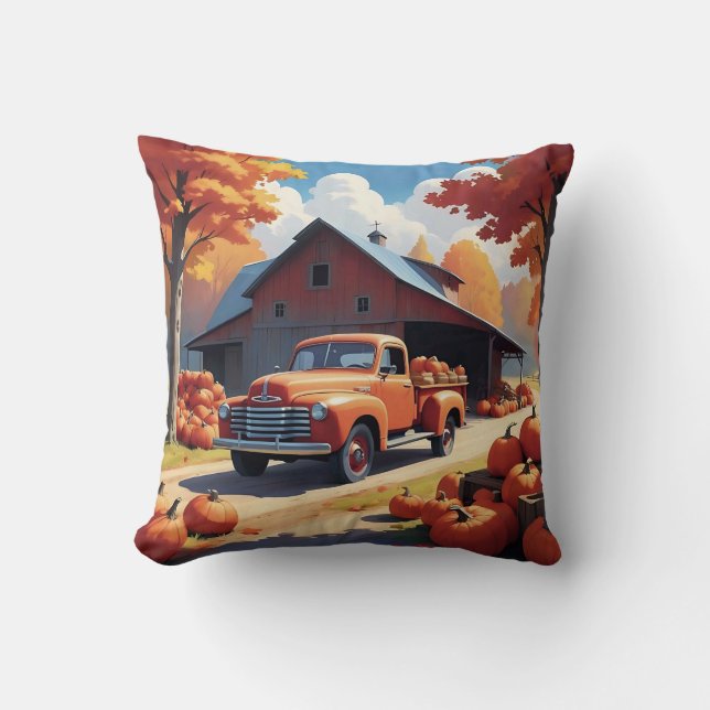 Pumpkin Harvest Cushion (Front)