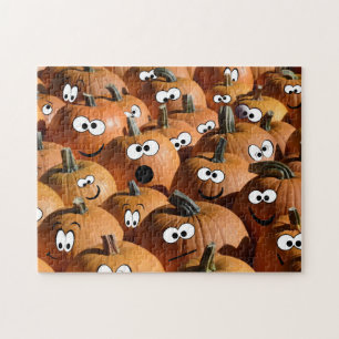Pumpkin Harvest Halloween Funny Thanksgiving Fall Jigsaw Puzzle