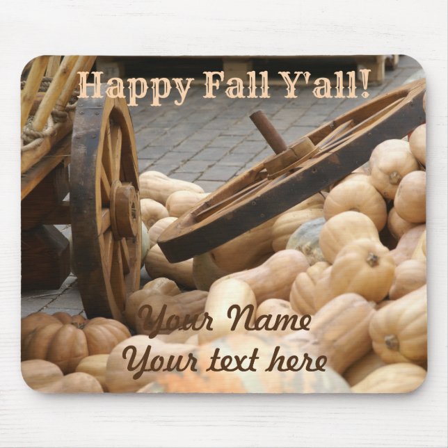 Pumpkin harvest mouse mat (Front)