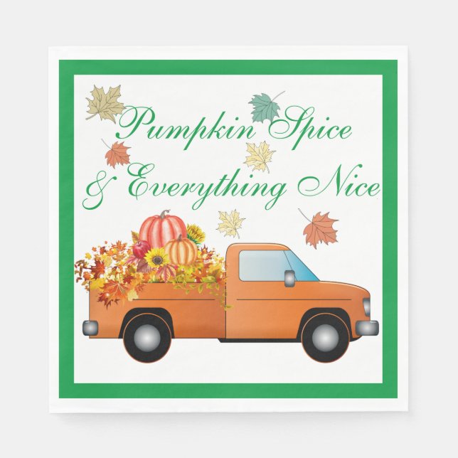 Pumpkin Harvest Napkin (Front)