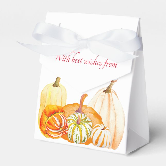 Pumpkin Harvest on a Favour Box (Front Side)