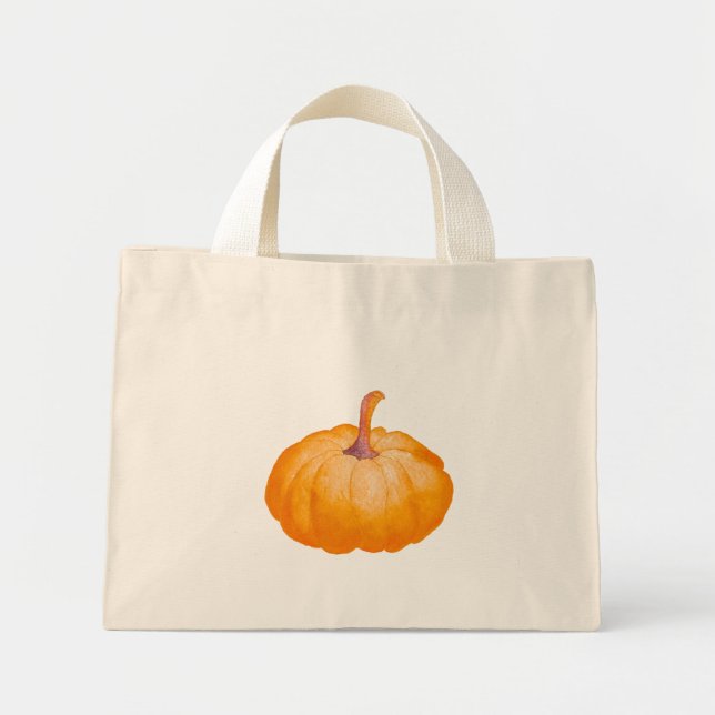 Pumpkin Harvest on a Tiny Tote (3) (Front)
